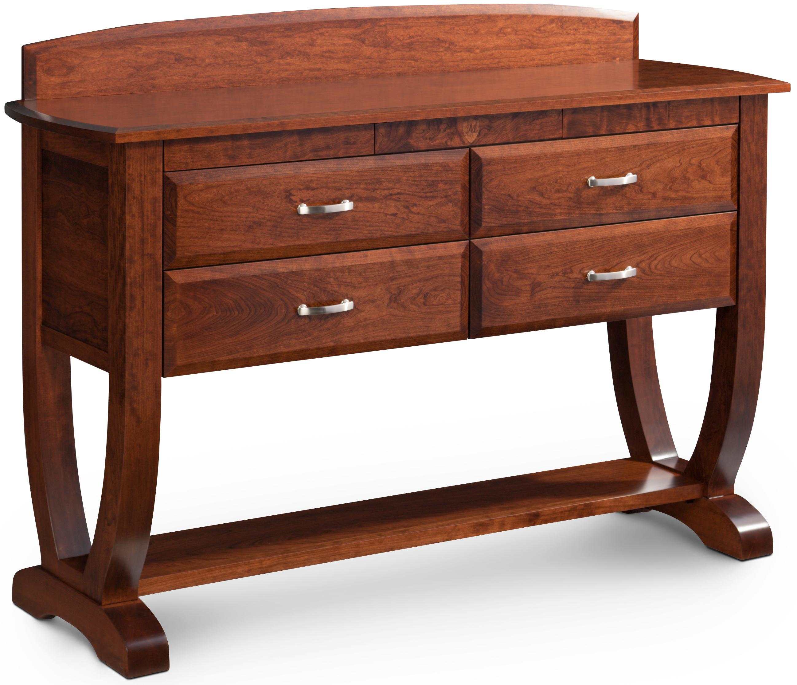 Simply Amish Brookfield MEBIISBC28 Serving Table w/ Center Drawer Becker Furniture World